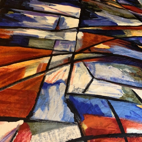 Artsy Silk Scarf by Echo for CBS AS IS - Picture 2 of 10